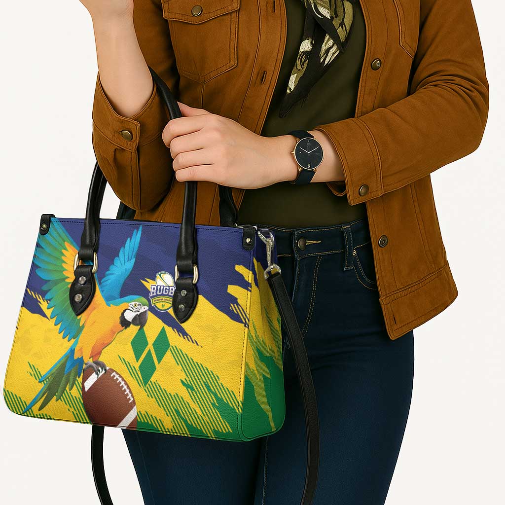 Rugby Saint Vincent and the Grenadines Leather Bag Go SVG Amazona Guildingii - Wonder Print Shop
