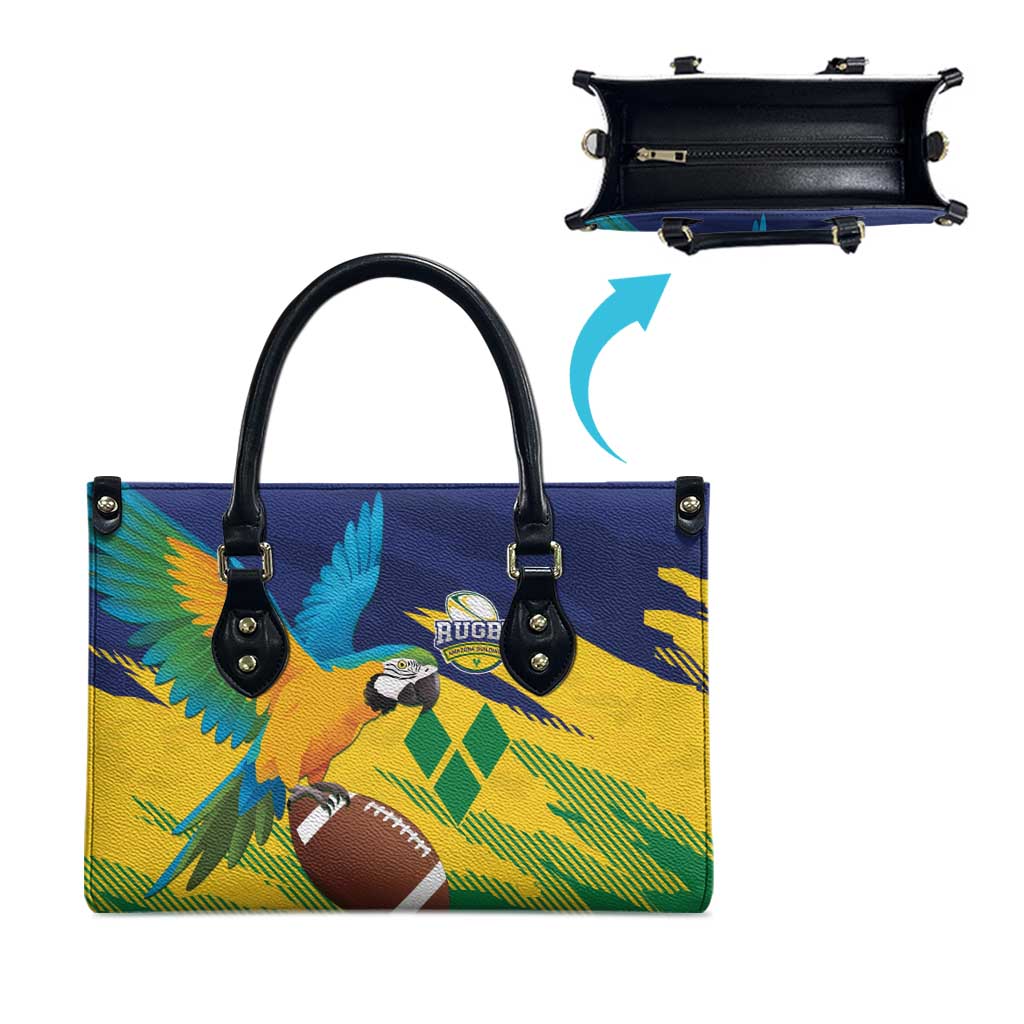 Rugby Saint Vincent and the Grenadines Leather Bag Go SVG Amazona Guildingii - Wonder Print Shop