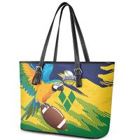 Rugby Saint Vincent and the Grenadines Leather Tote Bag Go SVG Amazona Guildingii - Wonder Print Shop