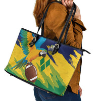 Rugby Saint Vincent and the Grenadines Leather Tote Bag Go SVG Amazona Guildingii - Wonder Print Shop