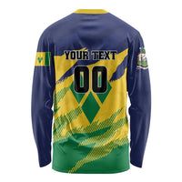 Custom Rugby Saint Vincent and the Grenadines Long Sleeve Shirt Go SVG Amazona Guildingii - Wonder Print Shop