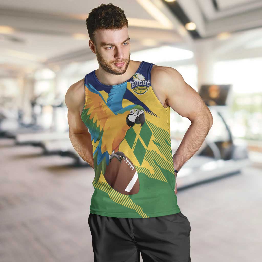 Custom Rugby Saint Vincent and the Grenadines Men Tank Top Go SVG Amazona Guildingii - Wonder Print Shop