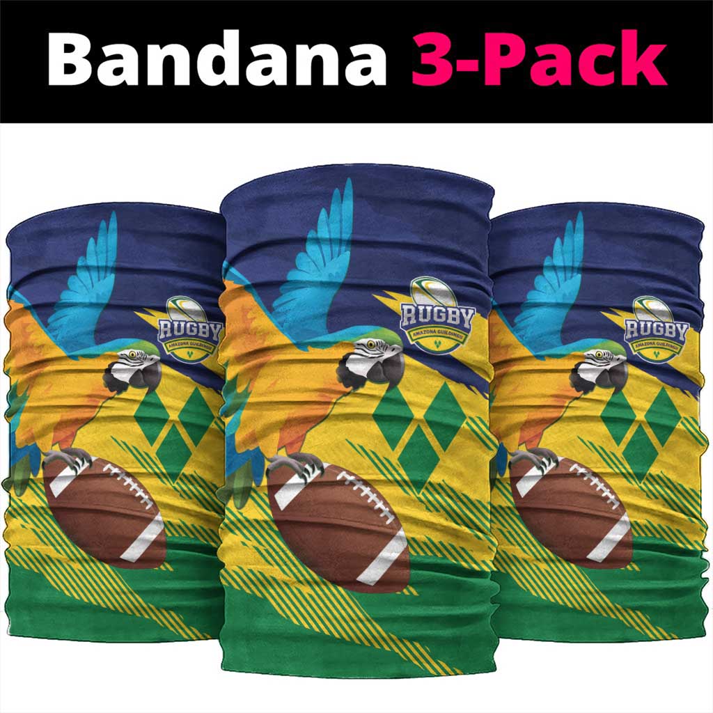 Rugby Saint Vincent and the Grenadines Neck Gaiter Go SVG Amazona Guildingii - Wonder Print Shop