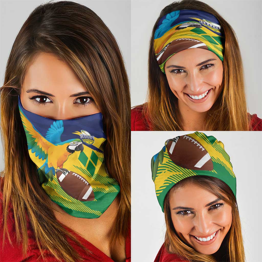 Rugby Saint Vincent and the Grenadines Neck Gaiter Go SVG Amazona Guildingii - Wonder Print Shop