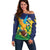 Custom Rugby Saint Vincent and the Grenadines Off Shoulder Sweater Go SVG Amazona Guildingii - Wonder Print Shop