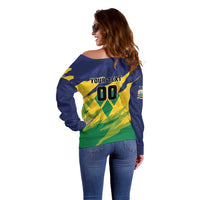 Custom Rugby Saint Vincent and the Grenadines Off Shoulder Sweater Go SVG Amazona Guildingii - Wonder Print Shop
