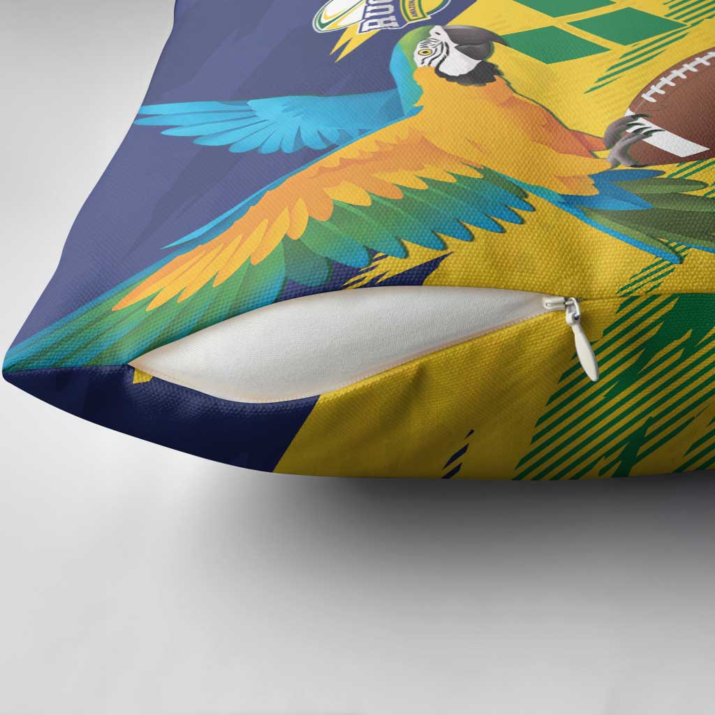 Rugby Saint Vincent and the Grenadines Pillow Cover Go SVG Amazona Guildingii - Wonder Print Shop