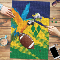 Rugby Saint Vincent and the Grenadines Puzzle Go SVG Amazona Guildingii - Wonder Print Shop