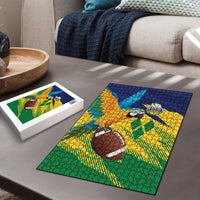 Rugby Saint Vincent and the Grenadines Puzzle Go SVG Amazona Guildingii - Wonder Print Shop