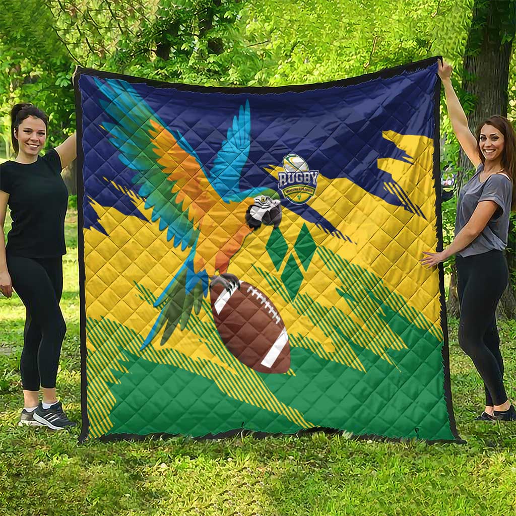 Rugby Saint Vincent and the Grenadines Quilt Go SVG Amazona Guildingii - Wonder Print Shop