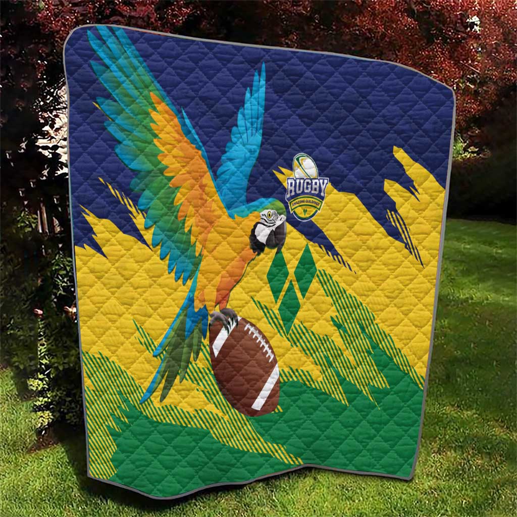 Rugby Saint Vincent and the Grenadines Quilt Go SVG Amazona Guildingii - Wonder Print Shop