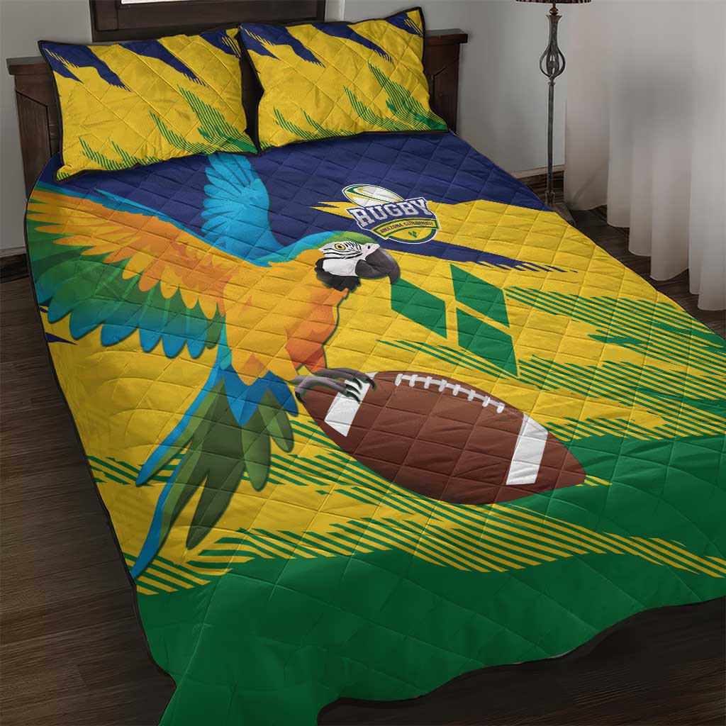 Rugby Saint Vincent and the Grenadines Quilt Bed Set Go SVG Amazona Guildingii - Wonder Print Shop