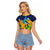 Custom Rugby Saint Vincent and the Grenadines Raglan Cropped T Shirt Go SVG Amazona Guildingii - Wonder Print Shop