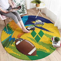 Rugby Saint Vincent and the Grenadines Round Carpet Go SVG Amazona Guildingii - Wonder Print Shop