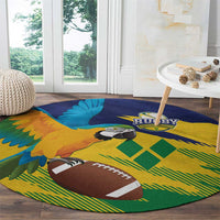 Rugby Saint Vincent and the Grenadines Round Carpet Go SVG Amazona Guildingii - Wonder Print Shop