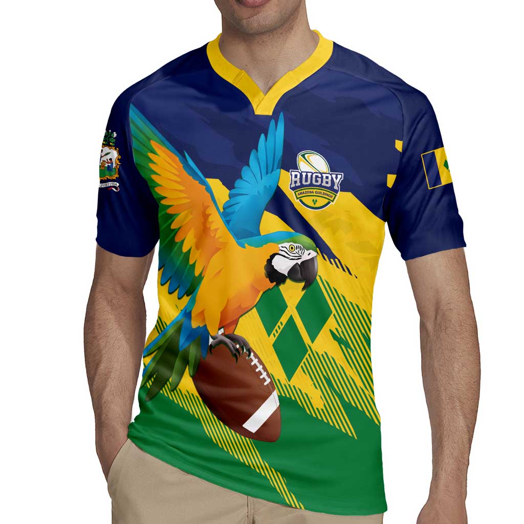 Custom Rugby Saint Vincent and the Grenadines Rugby Jersey Go SVG Amazona Guildingii - Wonder Print Shop
