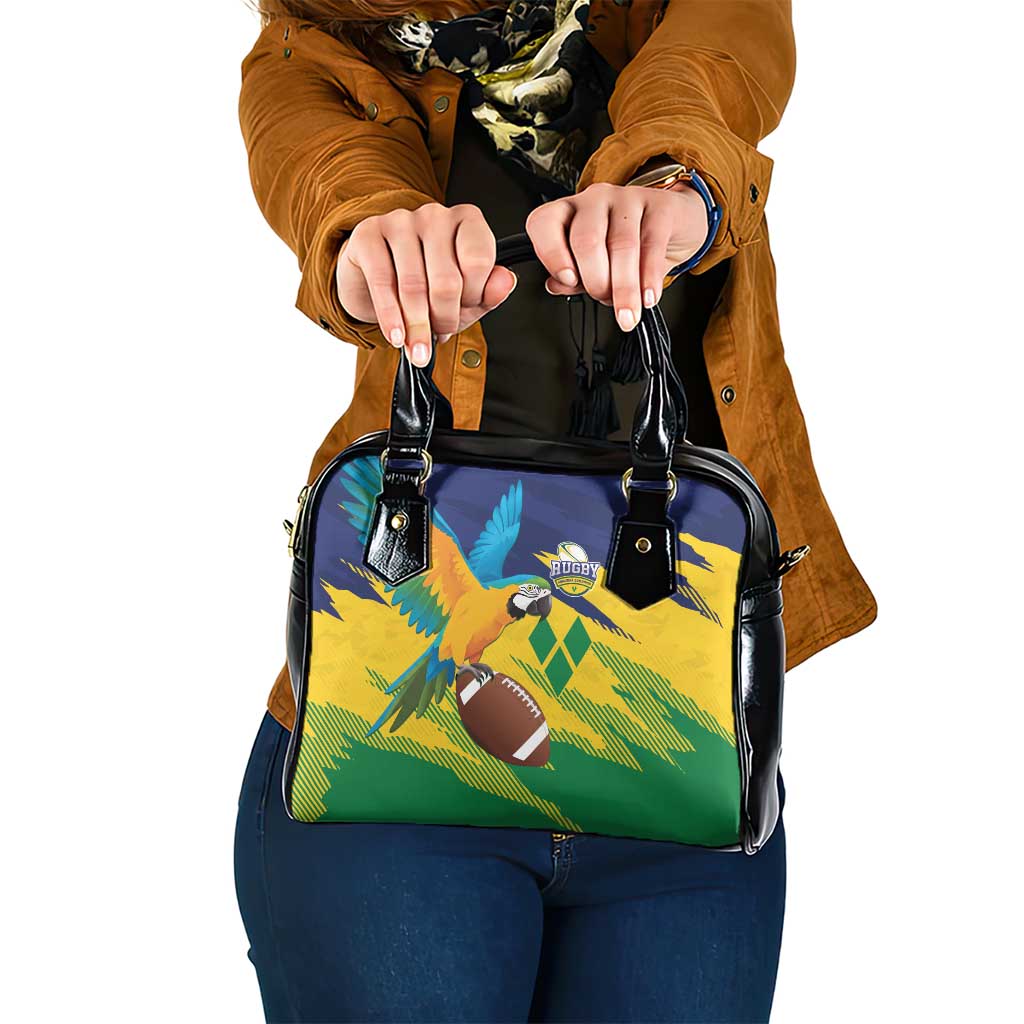 Rugby Saint Vincent and the Grenadines Shoulder Handbag Go SVG Amazona Guildingii - Wonder Print Shop