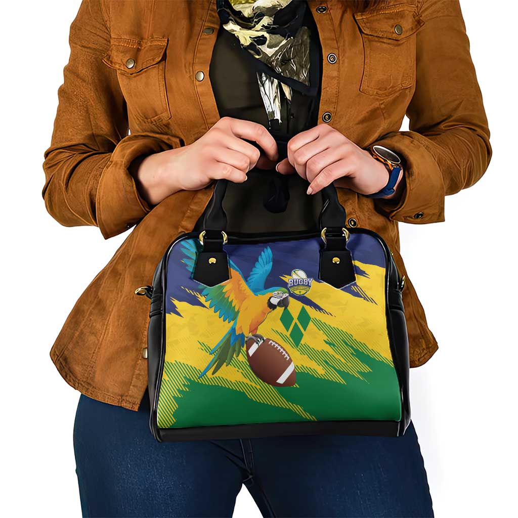 Rugby Saint Vincent and the Grenadines Shoulder Handbag Go SVG Amazona Guildingii - Wonder Print Shop