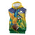 Custom Rugby Saint Vincent and the Grenadines Sleeveless Zip Hoodie Go SVG Amazona Guildingii - Wonder Print Shop