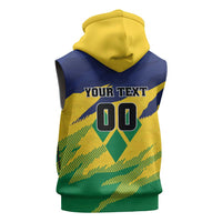 Custom Rugby Saint Vincent and the Grenadines Sleeveless Zip Hoodie Go SVG Amazona Guildingii - Wonder Print Shop