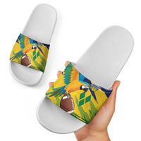 Rugby Saint Vincent and the Grenadines Slide Sandals Go SVG Amazona Guildingii - Wonder Print Shop