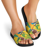 Rugby Saint Vincent and the Grenadines Slide Sandals Go SVG Amazona Guildingii - Wonder Print Shop