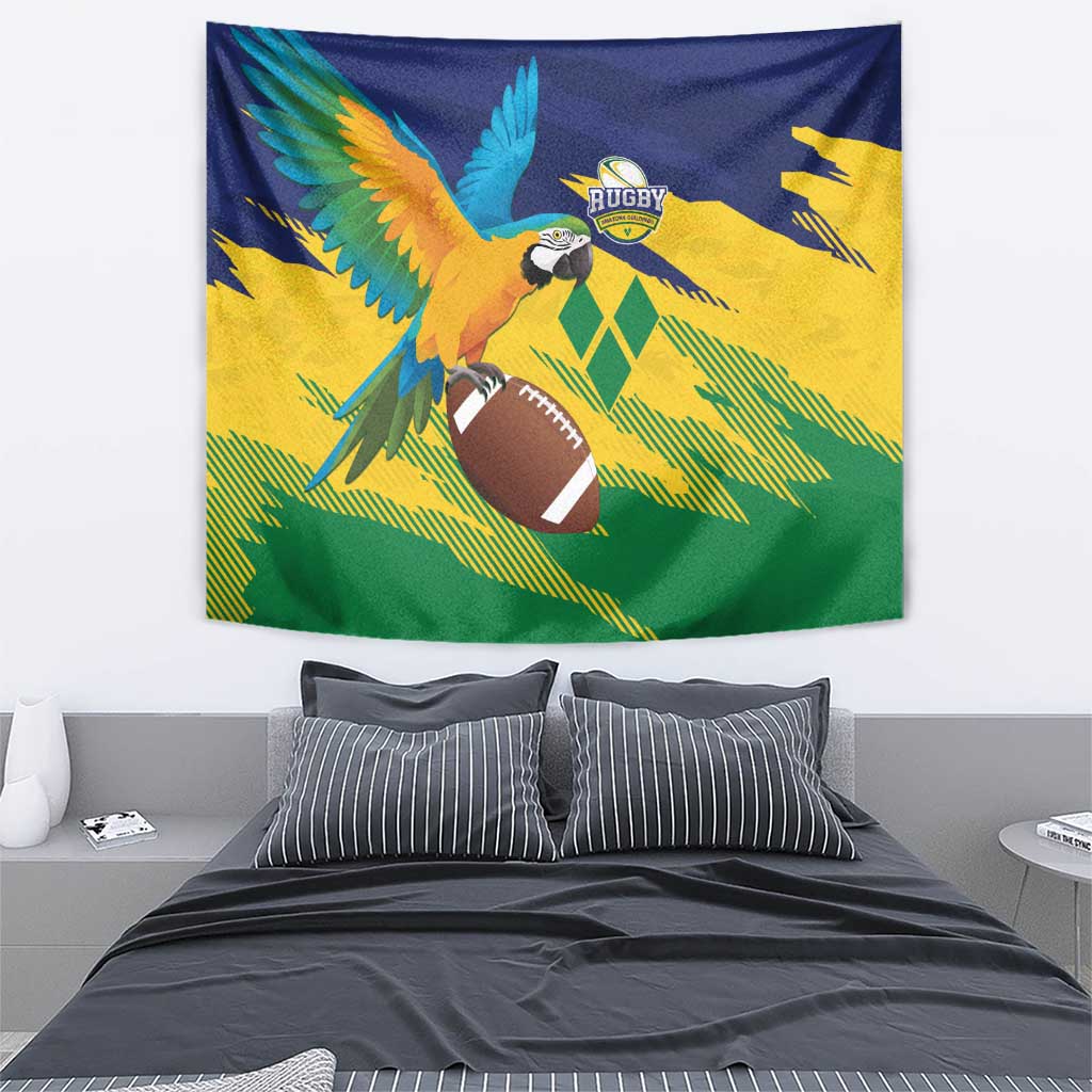 Rugby Saint Vincent and the Grenadines Tapestry Go SVG Amazona Guildingii - Wonder Print Shop