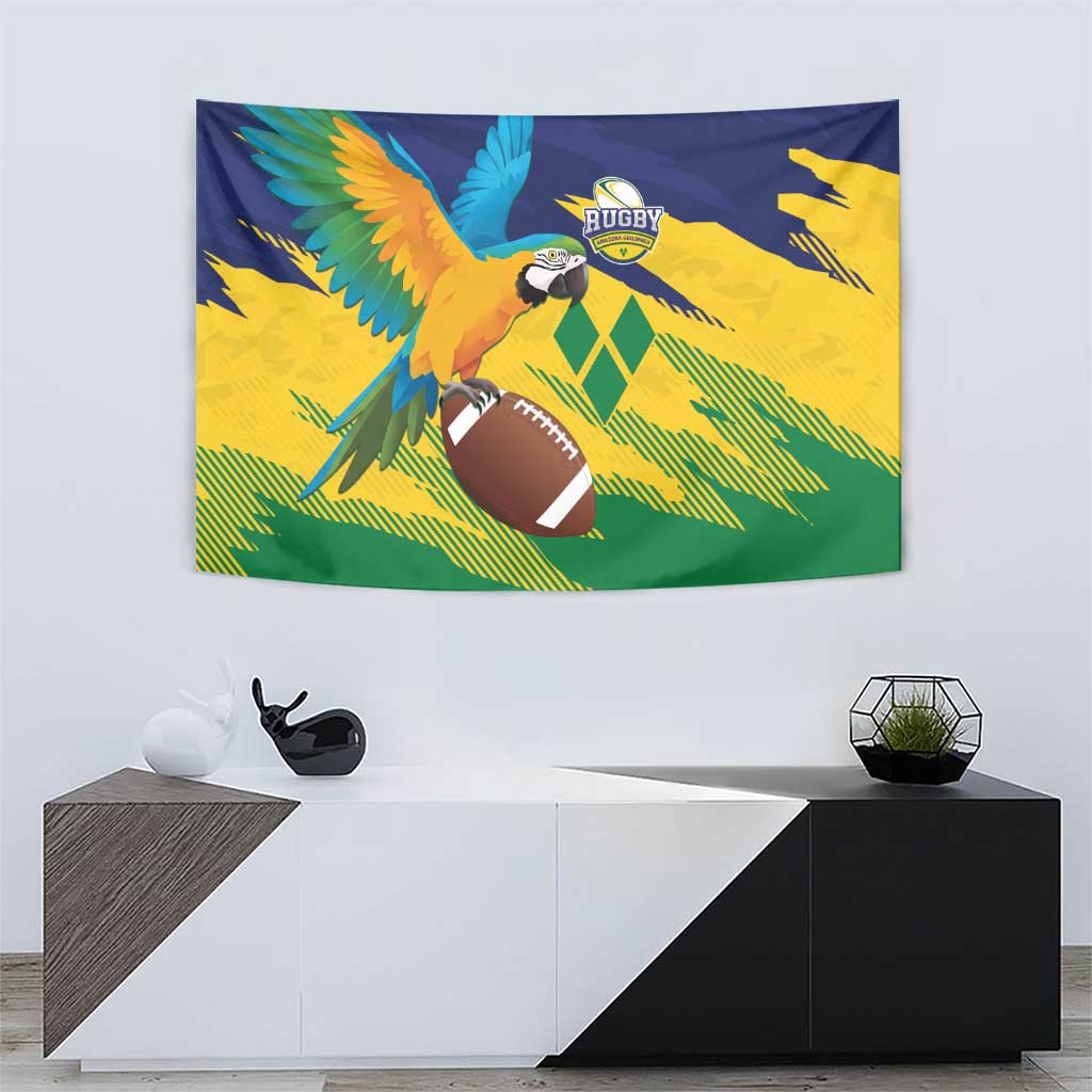 Rugby Saint Vincent and the Grenadines Tapestry Go SVG Amazona Guildingii - Wonder Print Shop