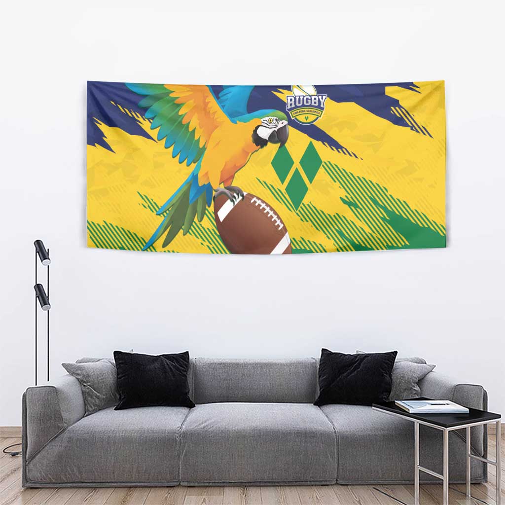 Rugby Saint Vincent and the Grenadines Tapestry Go SVG Amazona Guildingii - Wonder Print Shop