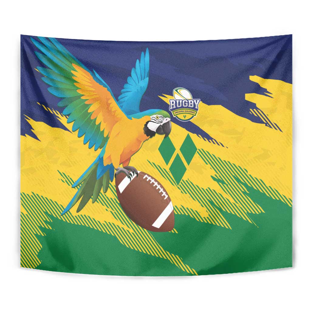 Rugby Saint Vincent and the Grenadines Tapestry Go SVG Amazona Guildingii - Wonder Print Shop