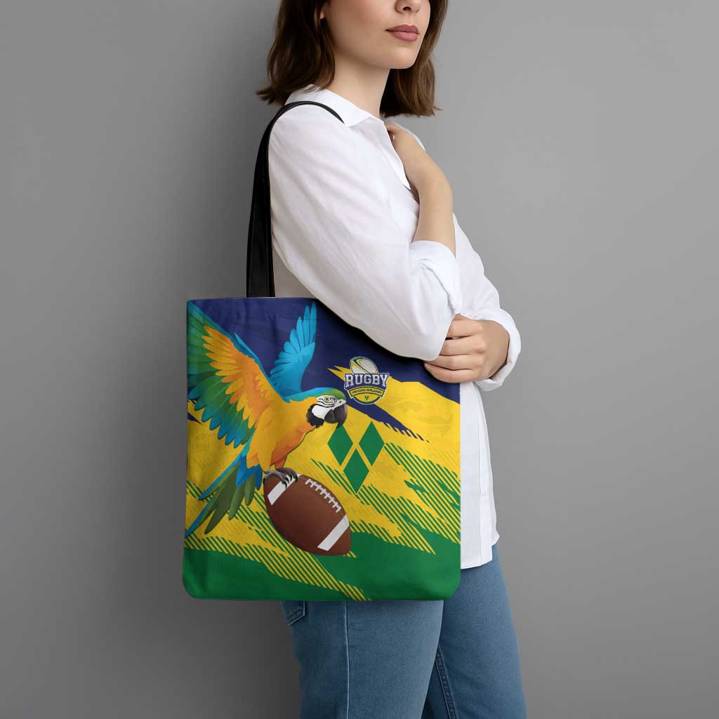 Rugby Saint Vincent and the Grenadines Tote Bag Go SVG Amazona Guildingii - Wonder Print Shop