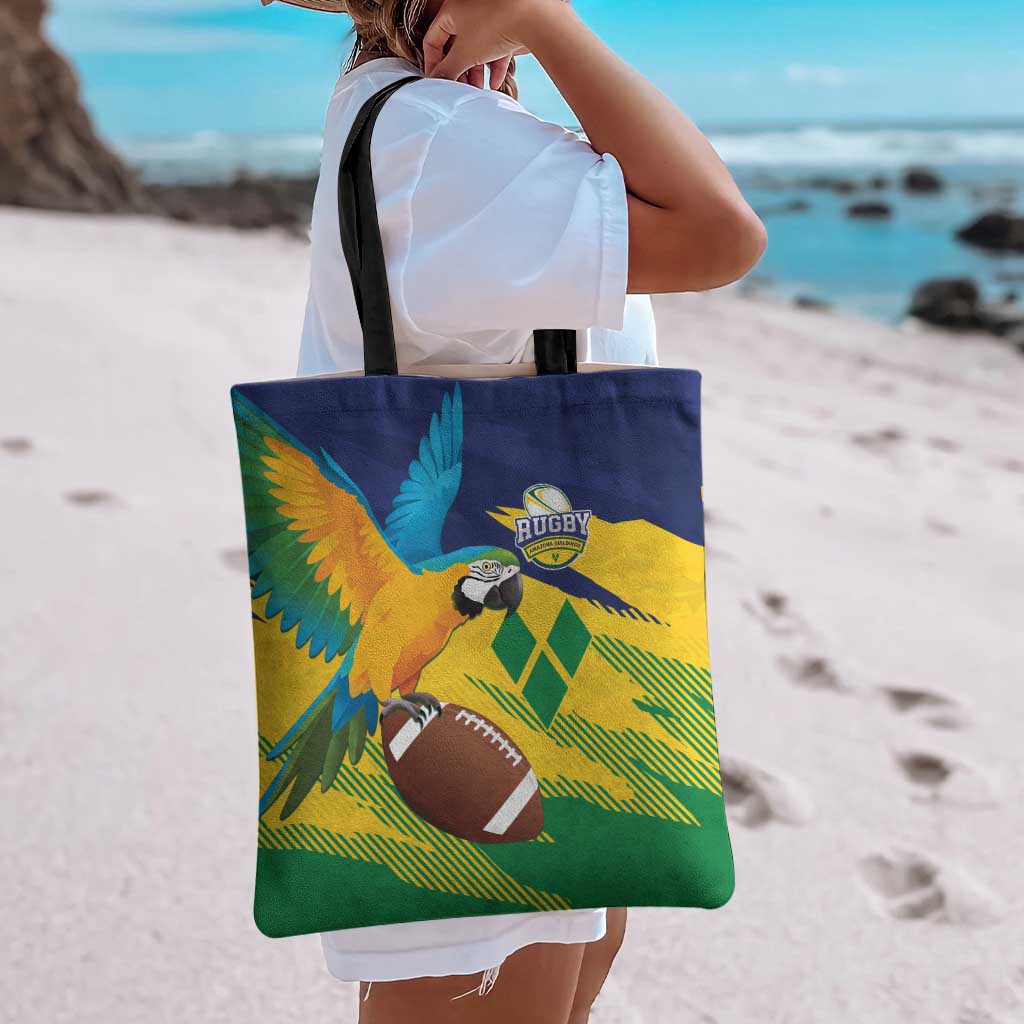 Rugby Saint Vincent and the Grenadines Tote Bag Go SVG Amazona Guildingii - Wonder Print Shop