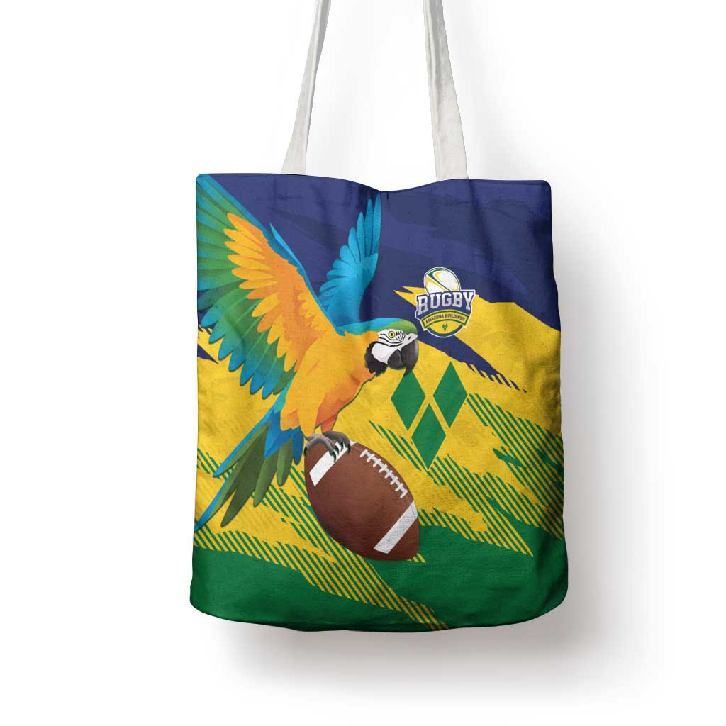 Rugby Saint Vincent and the Grenadines Tote Bag Go SVG Amazona Guildingii - Wonder Print Shop