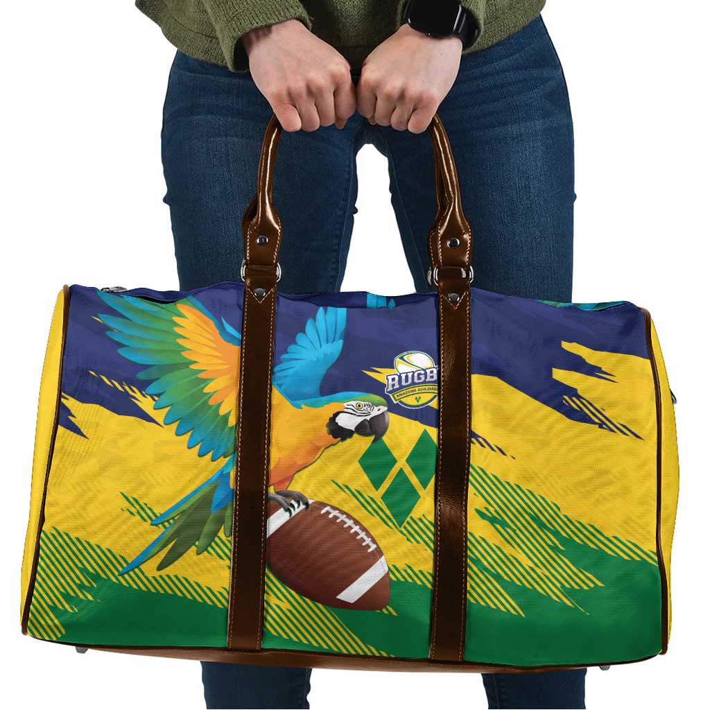 Rugby Saint Vincent and the Grenadines Travel Bag Go SVG Amazona Guildingii - Wonder Print Shop
