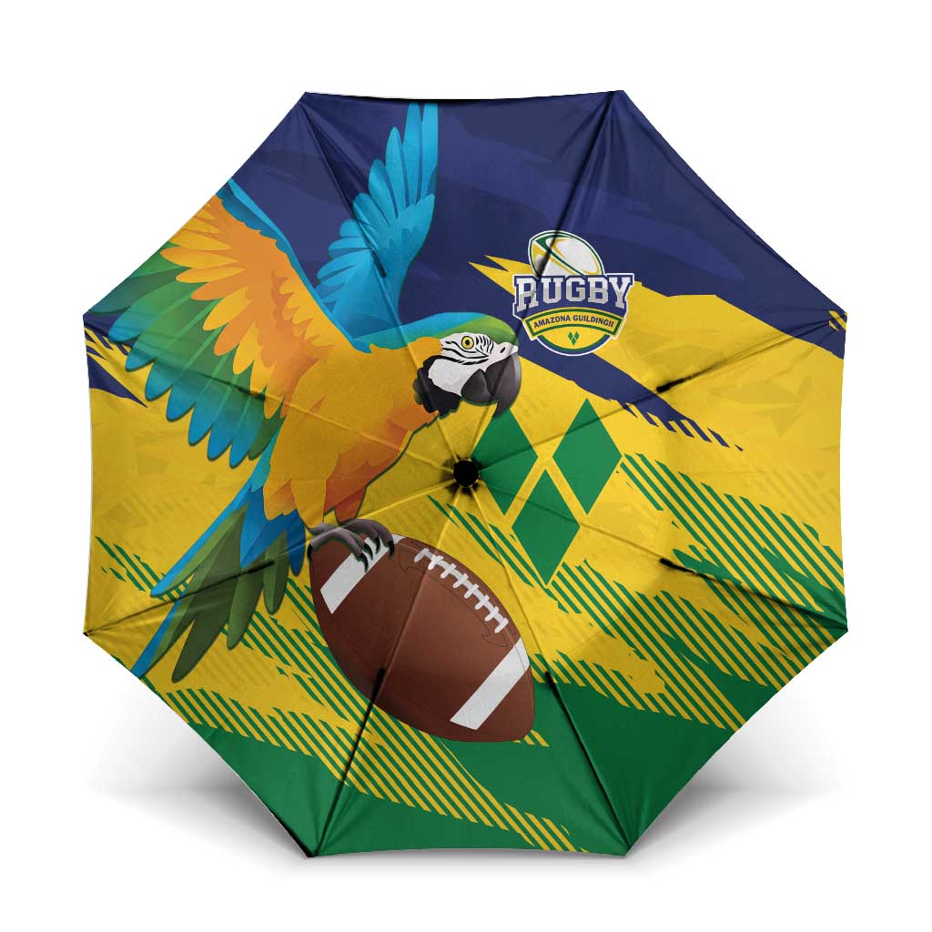 Rugby Saint Vincent and the Grenadines Umbrella Go SVG Amazona Guildingii - Wonder Print Shop