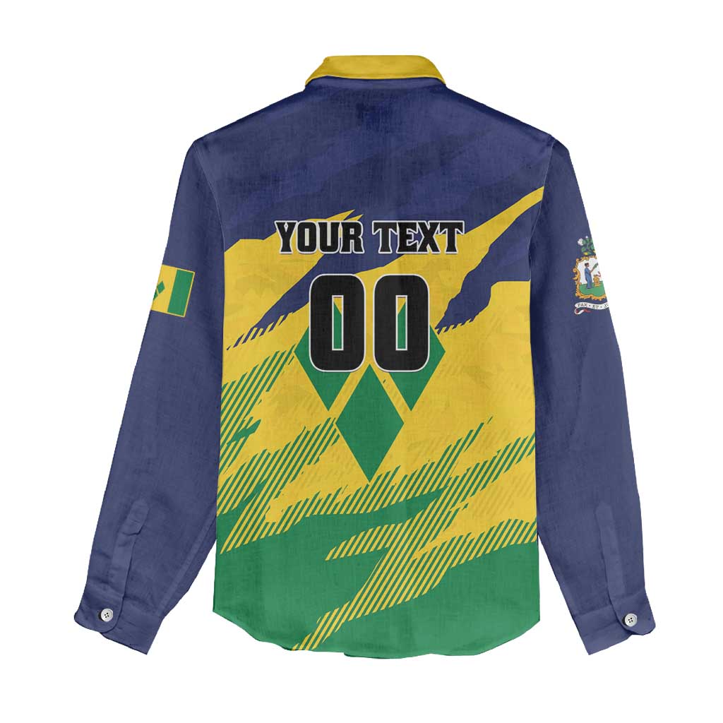 Custom Rugby Saint Vincent and the Grenadines Women Casual Shirt Go SVG Amazona Guildingii - Wonder Print Shop