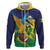 Custom Rugby Saint Vincent and the Grenadines Zip Hoodie Go SVG Amazona Guildingii - Wonder Print Shop