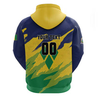 Custom Rugby Saint Vincent and the Grenadines Zip Hoodie Go SVG Amazona Guildingii - Wonder Print Shop
