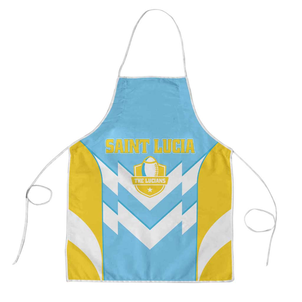 Rugby Saint Lucia Apron The Lucian Go Champion - Wonder Print Shop