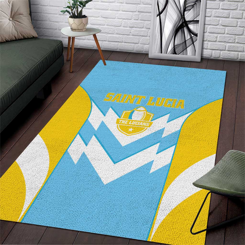 Rugby Saint Lucia Area Rug The Lucian Go Champion - Wonder Print Shop