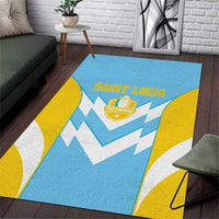Rugby Saint Lucia Area Rug The Lucian Go Champion - Wonder Print Shop