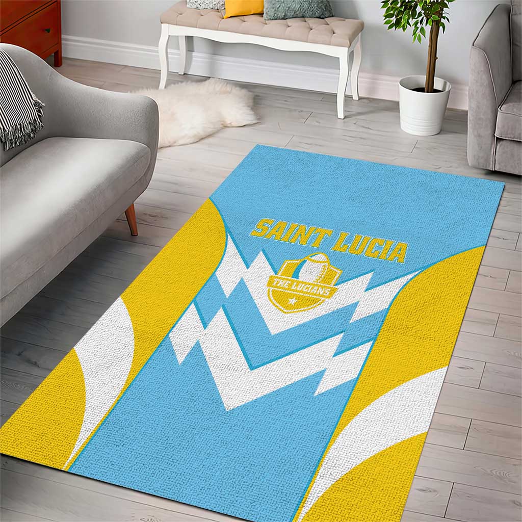 Rugby Saint Lucia Area Rug The Lucian Go Champion - Wonder Print Shop