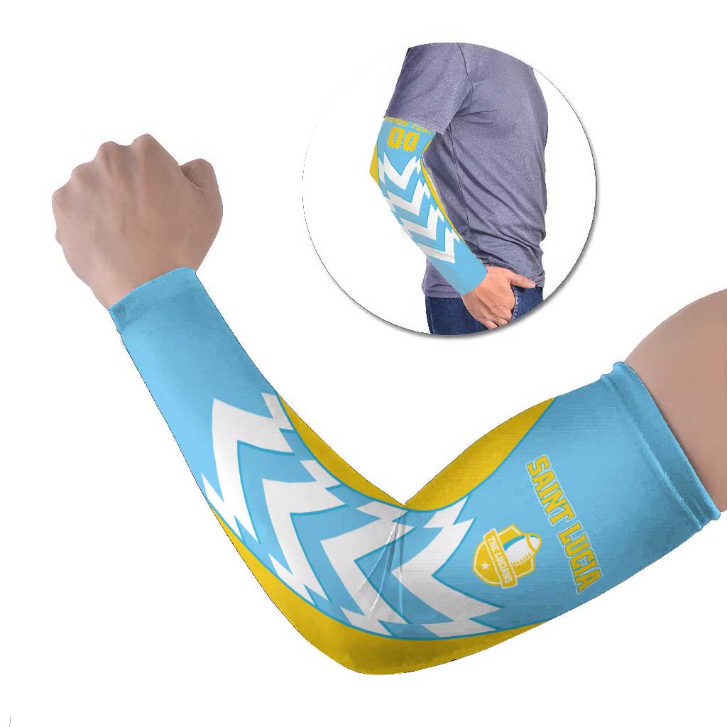 Custom Rugby Saint Lucia Arm Sleeves The Lucian Go Champion - Wonder Print Shop