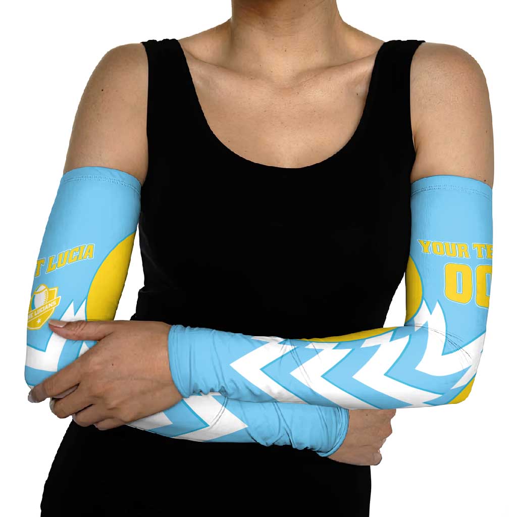 Custom Rugby Saint Lucia Arm Sleeves The Lucian Go Champion - Wonder Print Shop