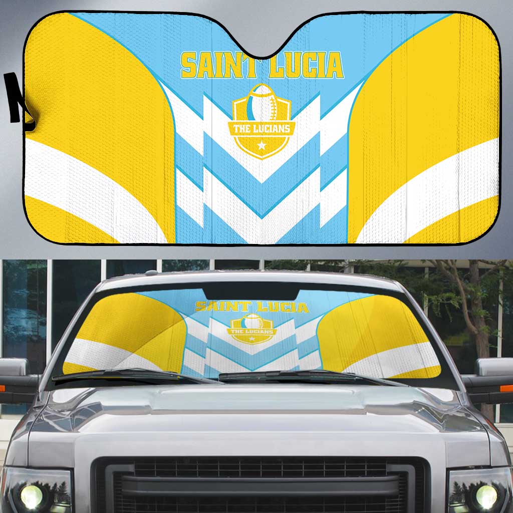 Rugby Saint Lucia Auto Sun Shade The Lucian Go Champion - Wonder Print Shop
