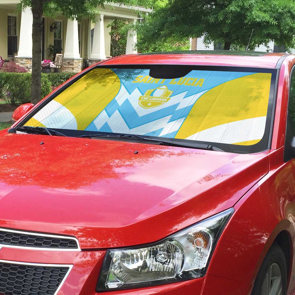 Rugby Saint Lucia Auto Sun Shade The Lucian Go Champion - Wonder Print Shop