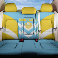 Rugby Saint Lucia Back Car Seat Cover The Lucian Go Champion - Wonder Print Shop