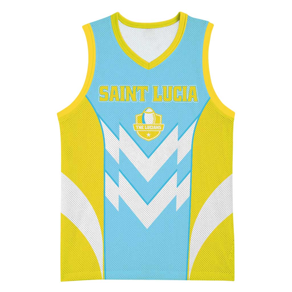 Custom Rugby Saint Lucia Basketball Jersey The Lucian Go Champion - Wonder Print Shop