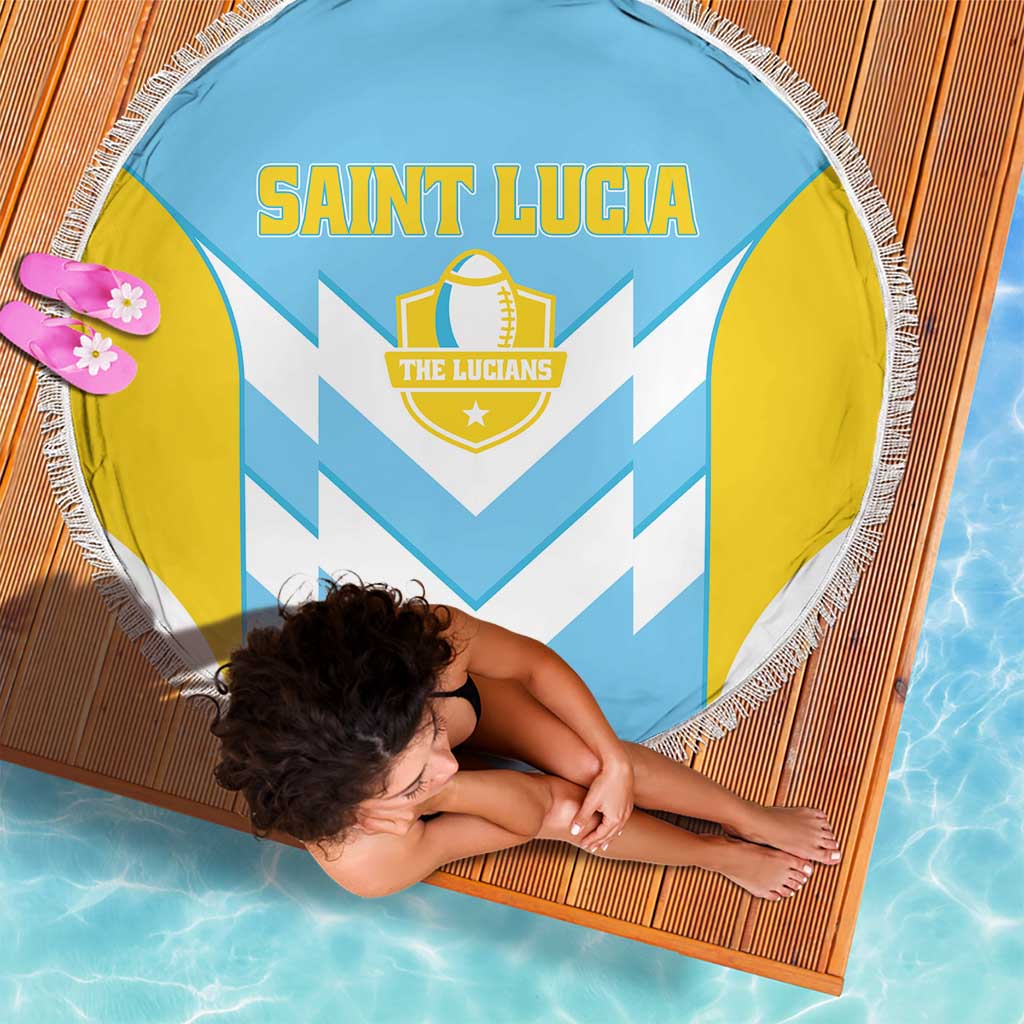 Rugby Saint Lucia Beach Blanket The Lucian Go Champion - Wonder Print Shop