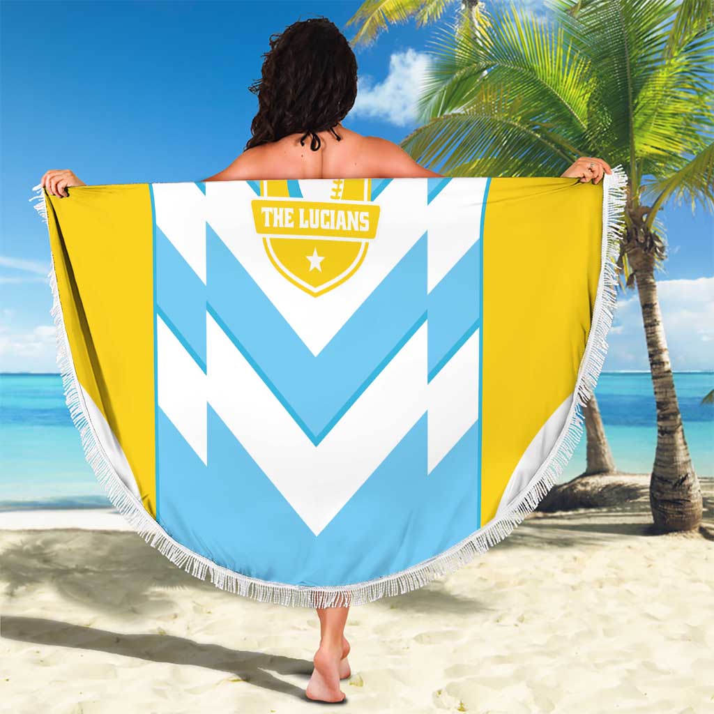 Rugby Saint Lucia Beach Blanket The Lucian Go Champion - Wonder Print Shop